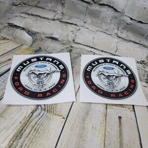 Lot of 2 Vtg Mustang Racing Decals Stickers Ford Racing 2009